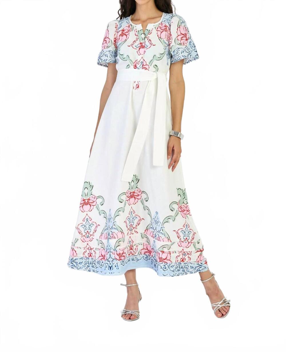 NEW BEYOND BY VERA suzi midi dress in matinee sky